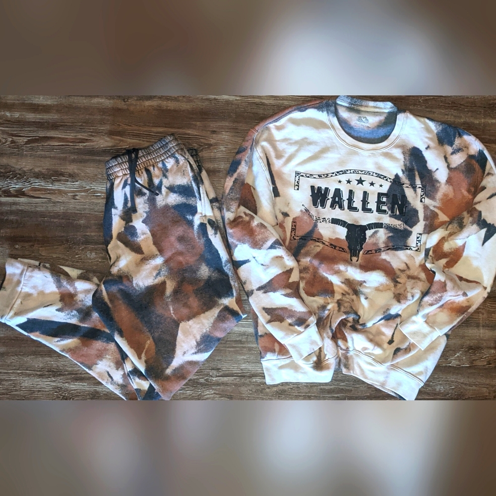 Wallen joggers and sweatshirt COWHIDE LOOK 😍✨